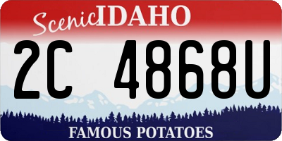 ID license plate 2C4868U