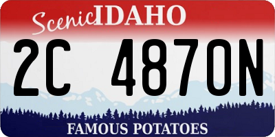 ID license plate 2C4870N