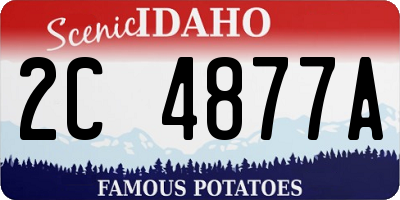 ID license plate 2C4877A