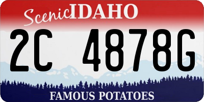 ID license plate 2C4878G