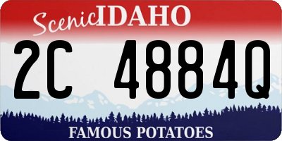 ID license plate 2C4884Q