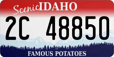 ID license plate 2C4885O