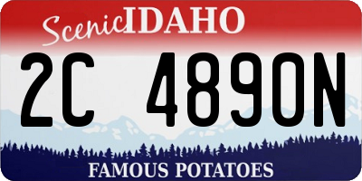 ID license plate 2C4890N