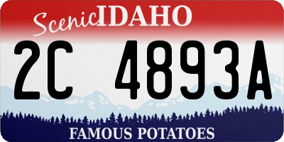 ID license plate 2C4893A