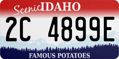 ID license plate 2C4899E