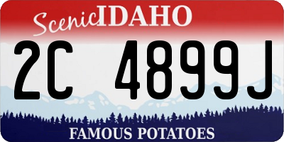 ID license plate 2C4899J