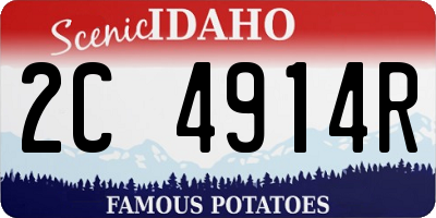 ID license plate 2C4914R