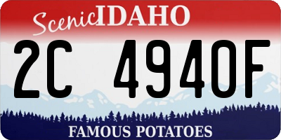 ID license plate 2C4940F