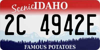 ID license plate 2C4942E