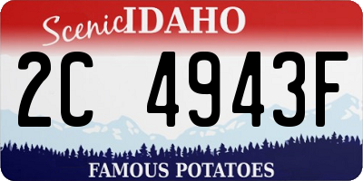 ID license plate 2C4943F