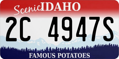 ID license plate 2C4947S
