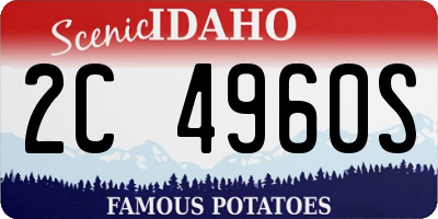 ID license plate 2C4960S