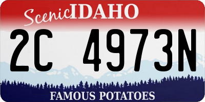 ID license plate 2C4973N