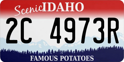 ID license plate 2C4973R