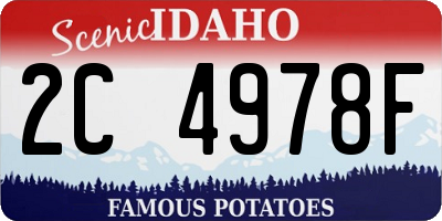 ID license plate 2C4978F