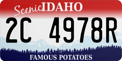 ID license plate 2C4978R