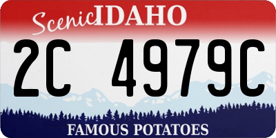 ID license plate 2C4979C