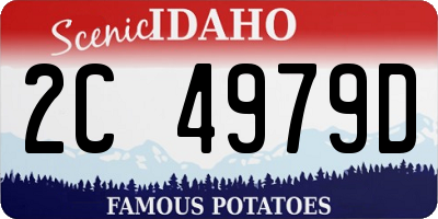 ID license plate 2C4979D