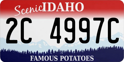 ID license plate 2C4997C