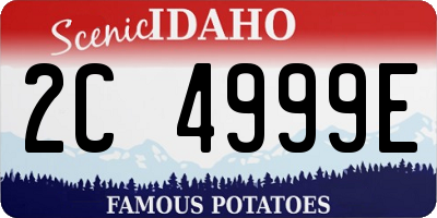 ID license plate 2C4999E