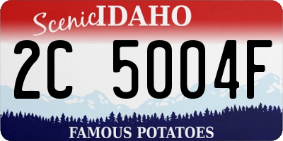 ID license plate 2C5004F