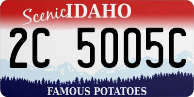 ID license plate 2C5005C
