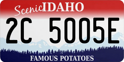 ID license plate 2C5005E