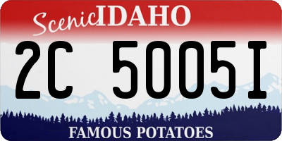 ID license plate 2C5005I