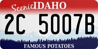 ID license plate 2C5007B