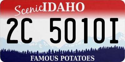 ID license plate 2C5010I