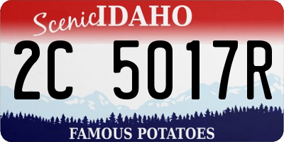 ID license plate 2C5017R