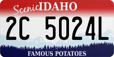 ID license plate 2C5024L