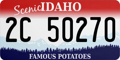 ID license plate 2C5027O