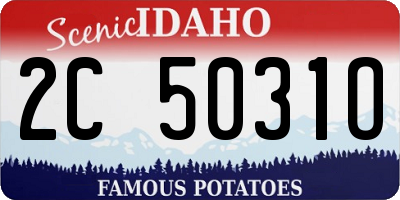 ID license plate 2C5031O