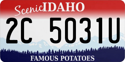 ID license plate 2C5031U