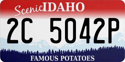 ID license plate 2C5042P
