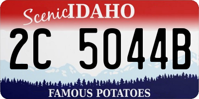 ID license plate 2C5044B