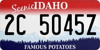 ID license plate 2C5045Z