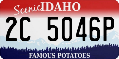 ID license plate 2C5046P