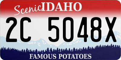 ID license plate 2C5048X