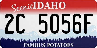 ID license plate 2C5056F