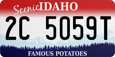 ID license plate 2C5059T