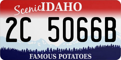 ID license plate 2C5066B