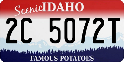 ID license plate 2C5072T