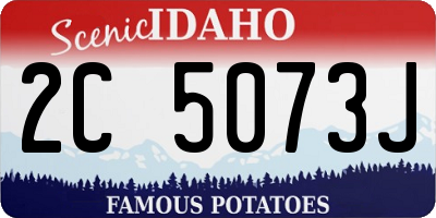 ID license plate 2C5073J