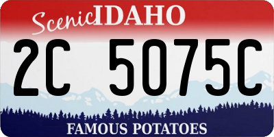 ID license plate 2C5075C