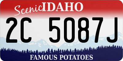 ID license plate 2C5087J