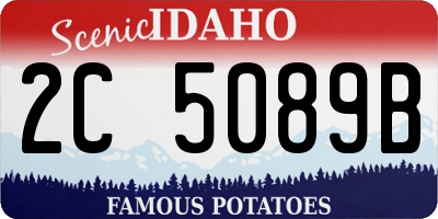 ID license plate 2C5089B