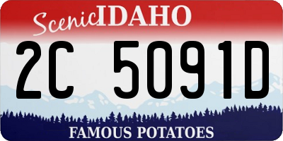 ID license plate 2C5091D