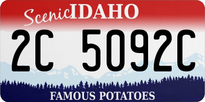 ID license plate 2C5092C